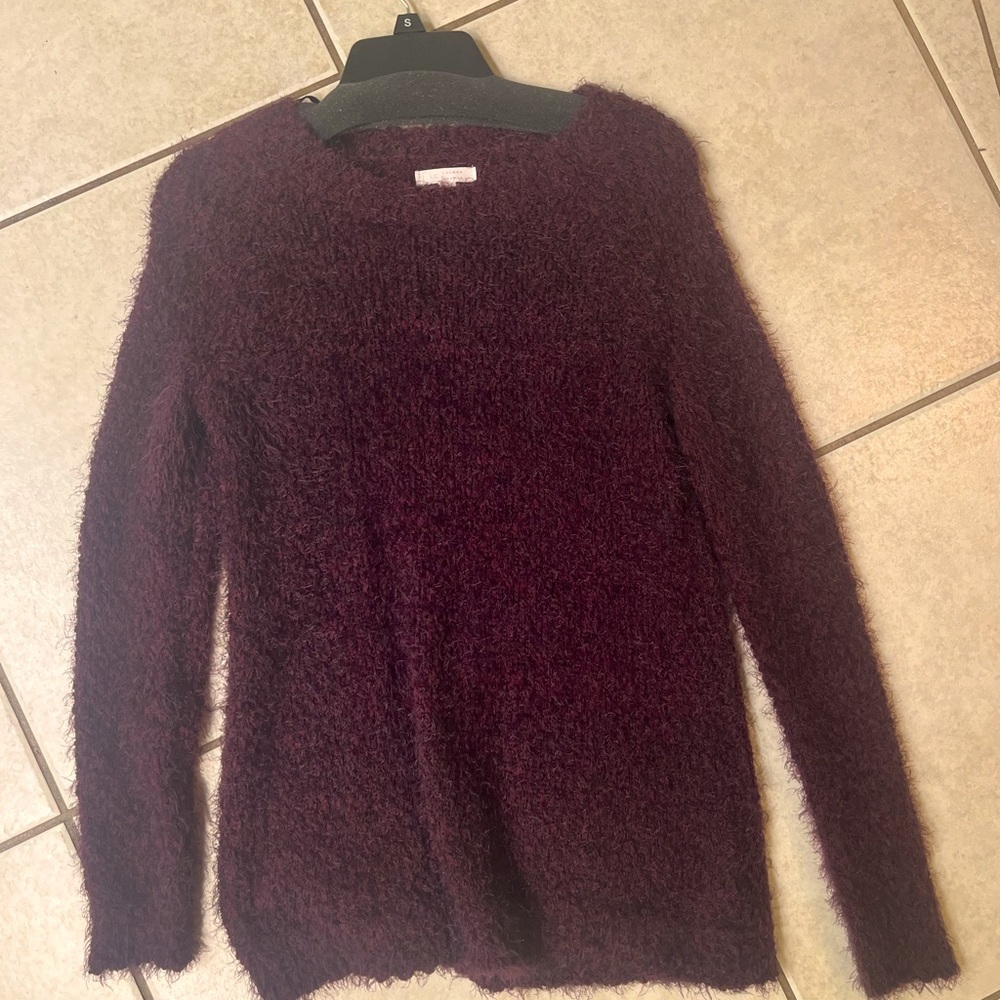 Lauren Conrad soft burgundy colored sweater